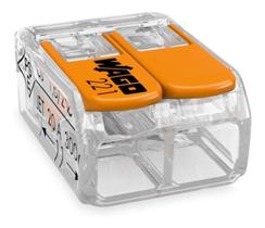 Conector Wago Emenda 2 Fios Modelo 221-612 6mm - 6 Peças Conector Wago Emenda 2 Fios Modelo 221-612 6mm - 6 Peças