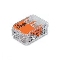 Conector Wago Emenda 2 Polos - 4Mm - 32A. - 221-412 Cartela Com 6 Pecas