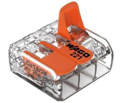 Conector Wago Model. 221-413 3 Vias (0,2 - 4,0 Mm)