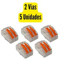 Conector Wago ou Genérico Emenda Derivação 2/3/5 Vias Cabo 4mm-6mm 20A 450V