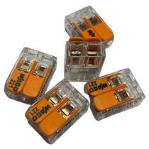Conector Wago ou Genérico Emenda Derivação 2/3/5 Vias Cabo 4mm-6mm 20A 450V