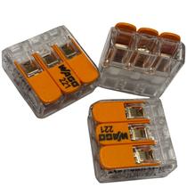 Conector Wago ou Genérico Emenda Derivação 2/3/5 Vias Cabo 4mm-6mm 20A 450V