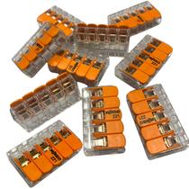 Conector Wago ou Genérico Emenda Derivação 2/3/5 Vias Cabo 4mm-6mm 20A 450V