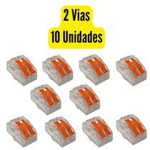 Conector Wago ou Genérico Emenda Derivação Iluminação/Tomada 2/3/5 Vias Cabo 4mm à 6mm 20A 450V