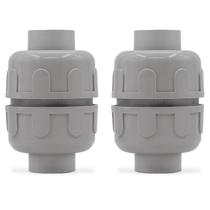 Conector Wocloer 1" PVC estanque à líquidos, dupla extremidade, 2 peças Conector Wocloer 1" PVC estanque à líquidos, dupla extremidade, 2 peças