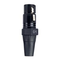 Conector XLR Black para Anilha Fêmea Conector XLR Black para Anilha Fêmea