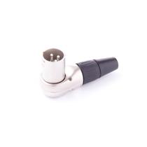 Conector Xlr Cabo Macho 3 Polos Nickel Angulado Rc3mr Rean Conector Xlr Cabo Macho 3 Polos Nickel Angulado Rc3mr Rean