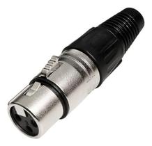 Conector Xlr Canon Macho Metalico Mic Dmx Lu71217 Luminos