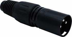 Conector xlr canon macho preto sk014 csr