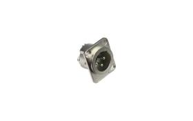 Conector XLR de Painel MakPro Cromado MK-XLRP Conector XLR de Painel MakPro Cromado MK-XLRP