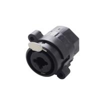 Conector XLR(f) x P10(f) Combo Hibrido para Painel Estereo Datalink
