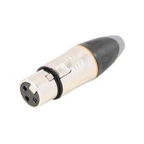 Conector XLR Fêmea 3 Pinos Ideal para Cabos de Microfone, Som Profissional, Estúdios, Igrejas, Palcos e Sistemas de Áudio Conector XLR Fêmea 3 Pinos Ideal para Cabos de Microfone, Som Profissional, Estúdios, Igrejas, Palcos e Sistemas de Áudio