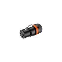 Conector XLR Fêmea Linha Giratório Low Profile Roxtone LX3F