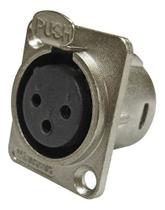 Conector Xlr Femea Painel 3 Polos Wc 1023 Wireconex Conector Xlr Femea Painel 3 Polos Wc 1023 Wireconex