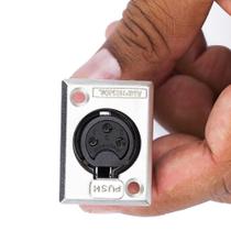 Conector Xlr Femea Painel, Ac3Fpz Metal - Amphenol Conector Xlr Femea Painel, Ac3Fpz Metal - Amphenol