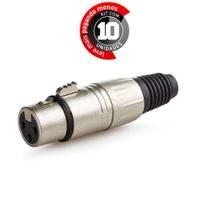 Conector Xlr Fêmea Profissional - Kit 10 Conector Xlr Fêmea Profissional - Kit 10