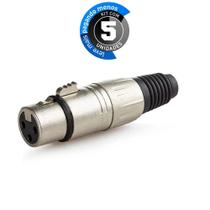Conector Xlr Fêmea Profissional - Kit 5
