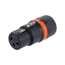Conector XLR Fêmea Rotativo LX3F Low Profile