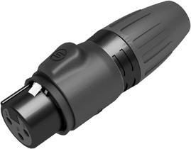 Conector xlr fêmea seetronic scwf3-b prova d'água