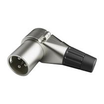 Conector XLR Macho 90 Graus Wireconex WC 2053 BK