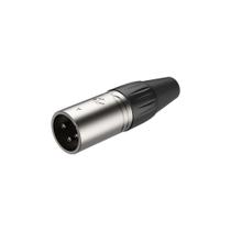 Conector XLR Macho Linha Roxtone RX3MP-NT Niquelado