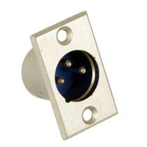 Conector XLR Macho Painel Reto