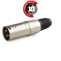 Conector Xlr Macho Profissional - Kit Com 10