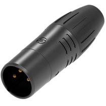 Conector xlr macho seetronic scwm3-b prova d'água