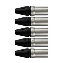Conector Xlr Macho Wc 1013 Ml Bk Ni 3p Cabo Wireconex 05 Unidades Conector Xlr Macho Wc 1013 Ml Bk Ni 3p Cabo Wireconex 05 Unidades