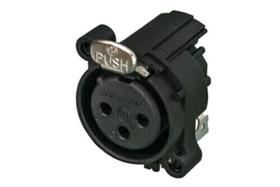 Conector XLR Receptáculo fêmea de 3 polos NC3FAAH1 NEUTRIK Conector XLR Receptáculo fêmea de 3 polos NC3FAAH1 NEUTRIK
