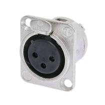 Conector XLR Receptáculo fêmea de 3 polos NC3FD-L-1 / NC3FDL-1 NEUTRIK