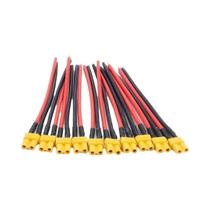 Conector XT30 Macho E Fêmea De 100mm Com Fio Estanhado 16AWG Para Bateria Lipo RC E Carregador De