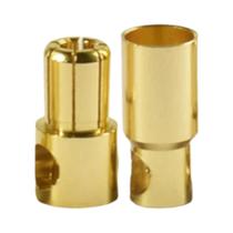 Conectores Bala RC Banhados a Ouro (10 Pares) - Macho e Fêmea - 2 a 8mm