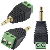 Conectores Balun com bloco de parafusos de áudio GELRHONR, pacote com 3