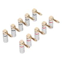 Conectores Banana Plug Pomya banhados a ouro para cabo de alto-falante Conectores Banana Plug Pomya banhados a ouro para cabo de alto-falante