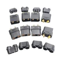 Conectores Bullet XT90 XT-90 XT90H Macho E Fêmea Pretos 4 Peças Para Bateria Lipo RC, Motor, ESC,