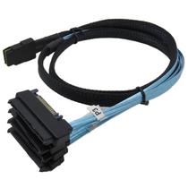 Conectores CableDeconn Mini SAS 36 SFF-8087 para (4) SFF-8482 Conectores CableDeconn Mini SAS 36 SFF-8087 para (4) SFF-8482