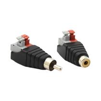 Conectores De Áudio RCA 2/6/10PCS Plug AV Tipo Lotus Terminal De Pressão Sem Solda Macho E Fêmea Conectores De Áudio RCA 2/6/10PCS Plug AV Tipo Lotus Terminal De Pressão Sem Solda Macho E Fêmea