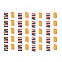 Conectores De Bateria XT30 Banhados a Ouro 10 20 Pares Com Tubo Termorretrátil Para Drones Carros RC