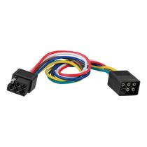 Conectores de cablagem CURT 58034 6 pinos quadrados de 30 cm