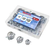 Conectores de cabo com braçadeira em liga de zinco MAKERELE, kit com 20 peças Conectores de cabo com braçadeira em liga de zinco MAKERELE, kit com 20 peças
