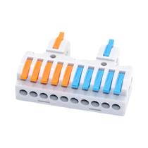 Conectores De Cabo De Fiação Rápida Universais Compactos 1/5/10 PCS Bloco Terminal De Encaixe Com
