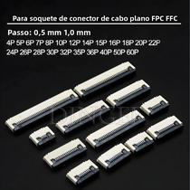 Conectores De Cabo Plano 10pcs FPC FFC Sob Soquete Tipo Clamshell 4P-40P Vários Tamanhos De Pitch