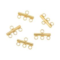 Conectores De Colar E Pulseira Em Aço Inoxidável, 10 Peças, 5 Laços, Correntes Para Brincos,