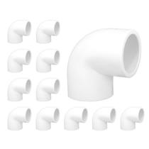 Conectores de encaixe de PVC esculpidos primorosamente no cotovelo de 90 de 3/4 de polegada (12)