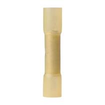 Conectores de extremidade termorretrátil revestidos com adesivo elétrico de nylon, amarelo de calibre 12 a 10, pacote com 500