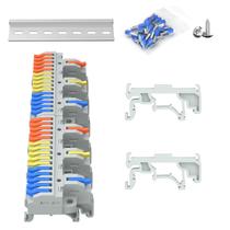 Conectores de fio de alavanca GUETNEU KV4315G 3 em 15 saídas com acessórios