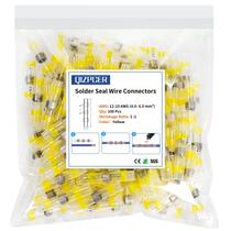Conectores de fio de vedação de solda à prova d'água 100 unidades de calibre 12-10