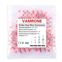 Conectores de fio de vedação de solda à prova d'água 500 unidades AWG 22-18