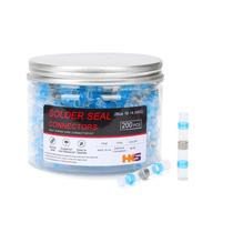 Conectores de fio de vedação de solda HKS 200PCS 16-14 AWG azul